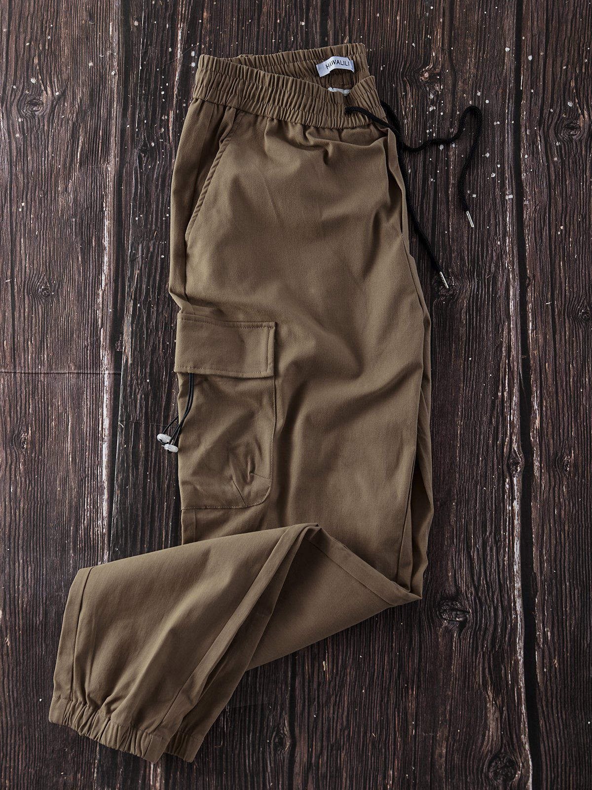 Cotton-Blend Casual Pants
