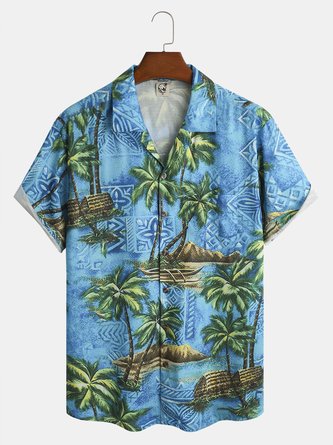 Wonderland Chest Pocket Short Sleeve Resort Shirt