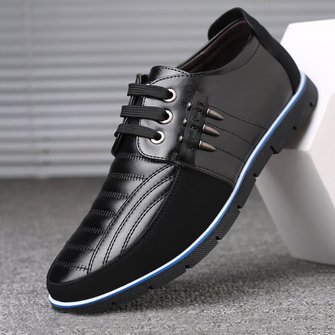 menico men large size retro color soft sole casual driving shoes