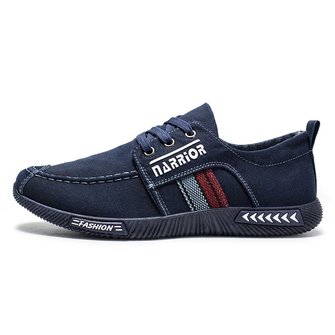 men washed canvas comfy soft sole slip on casual shoes
