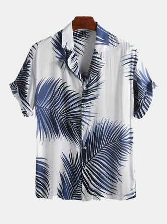 Men's Printed Palm Leaf Shirts | hawalili