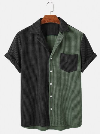 Men's Casual Printed Solid Shirts