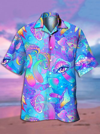 Men's Printed Casual Short Sleeve Hawaiian Shirt