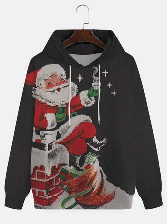 Men Casual Autumn Christmas Polyester Heavyweight Long sleeve Regular H-Line Medium Elasticity Sweatshirt