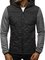 Casual Full Zipper Hoodie Long-sleeved Colorblock Plaid Sweatshirts