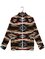 Fleece Native Print Long Sleeve Zipper Jacket