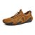 Men Hand Stitching Comfort Lace Up Soft Driving Leather Shoes