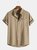 Mens Solid Button Up Basics Short Sleeve Shirts With Pocket