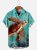 Hawaiian Retro Underwater World Men's Casual Short-sleeved Shirt