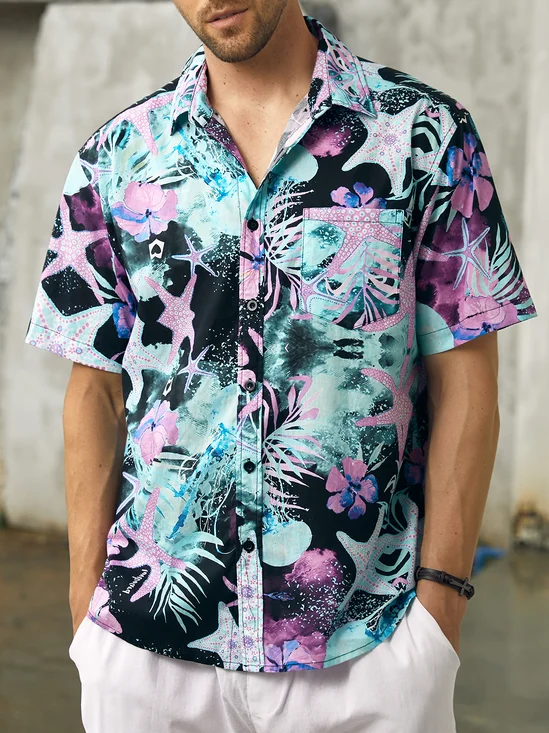 Hardaddy® Cotton Marine Life Oxford Shirt