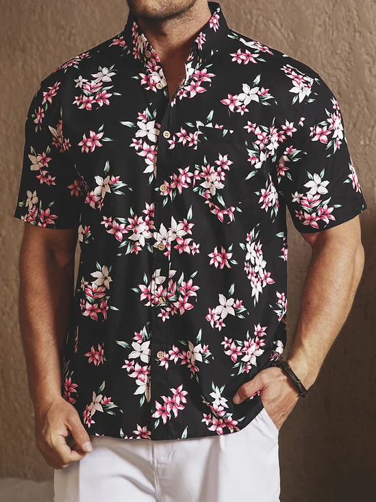 Hardaddy® Cotton Plumeria Oxford Shirt