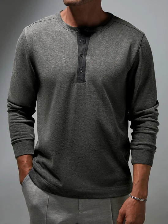 Half Open Collar Sweatshirts