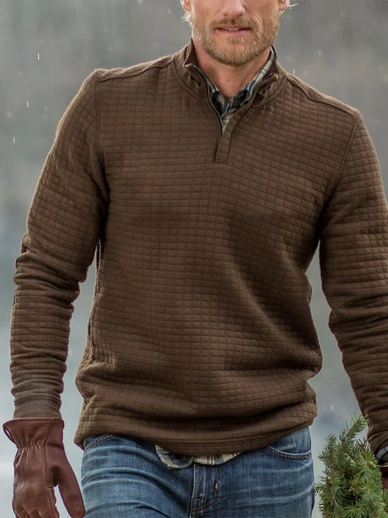 Stand Collar Sweatshirt