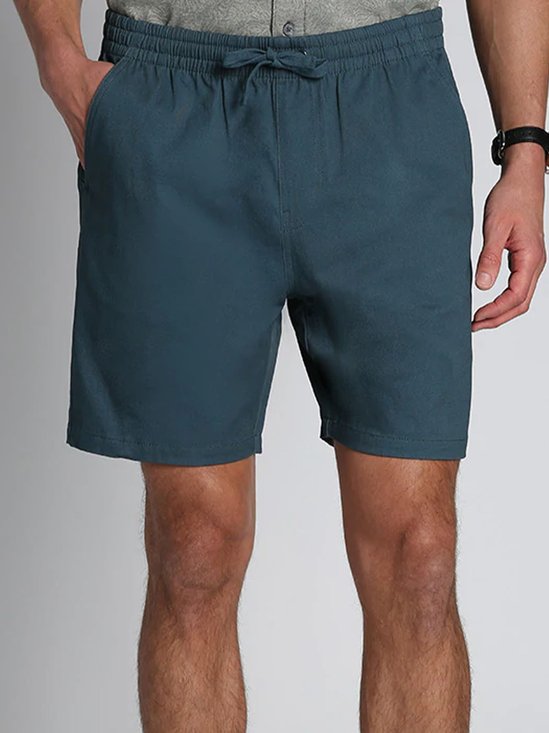 Cotton Linen Hawaiian Casual Shorts