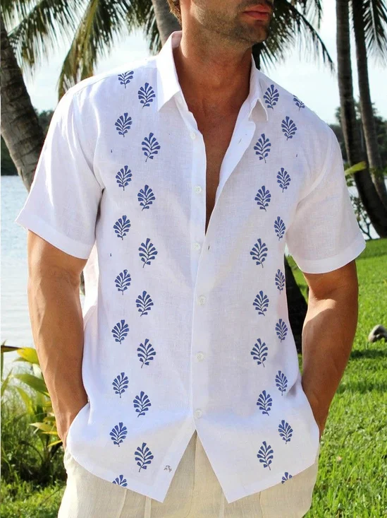 Leaf Short Sleeve Resort Shirt