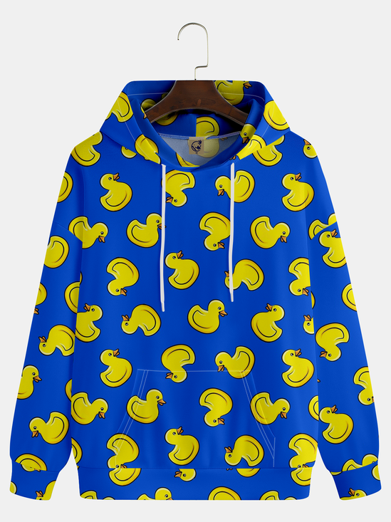 Duck Print Hoodie Sweatshirt