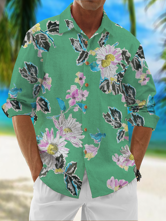 Casual Long Sleeve Resort Shirt