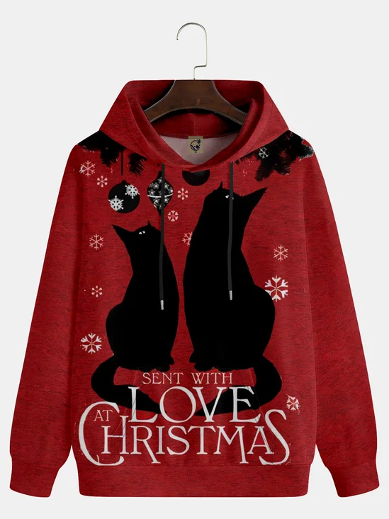 Christmas Cat Casual Hoodie