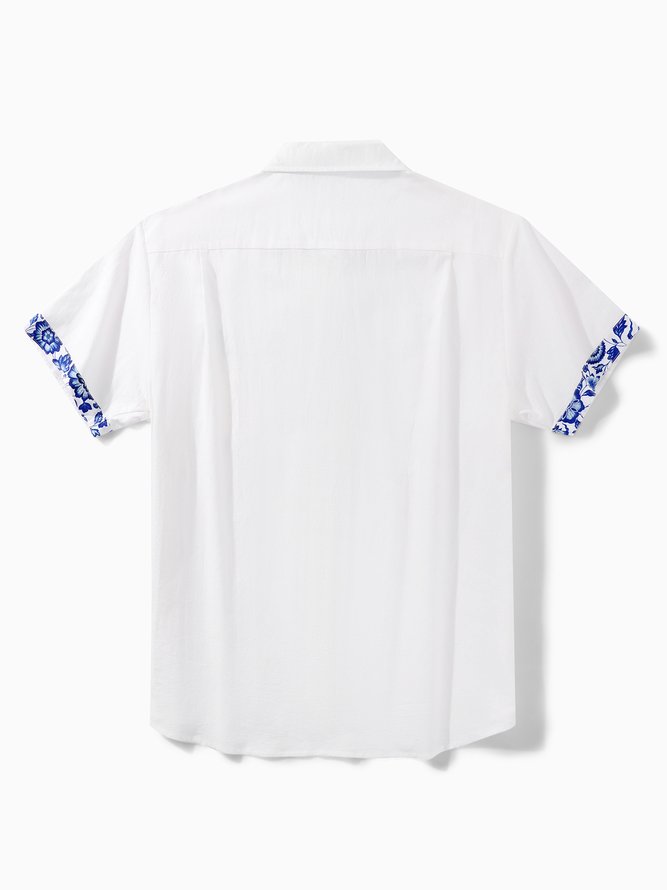 Hardaddy® Cotton Floral Contrast Resort Shirt