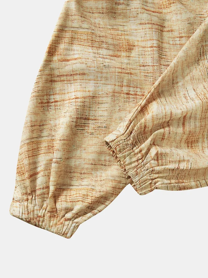 Side view of Men Striped Casual All Season Polyester Regular No Elasticity Party Harem pants O-Line Harem Pants