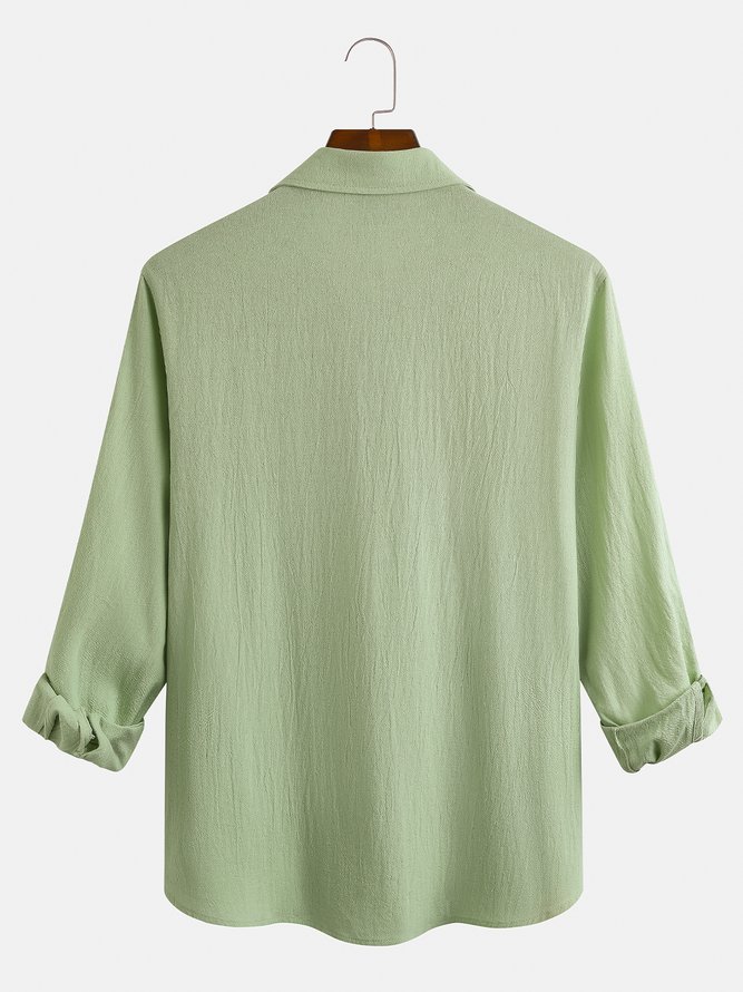 Plain Cotton Long Sleeve Shirt