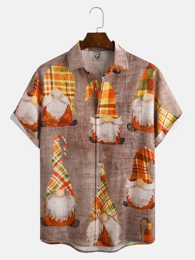 Gnomes Chest Pocket Short SleeveShirt
