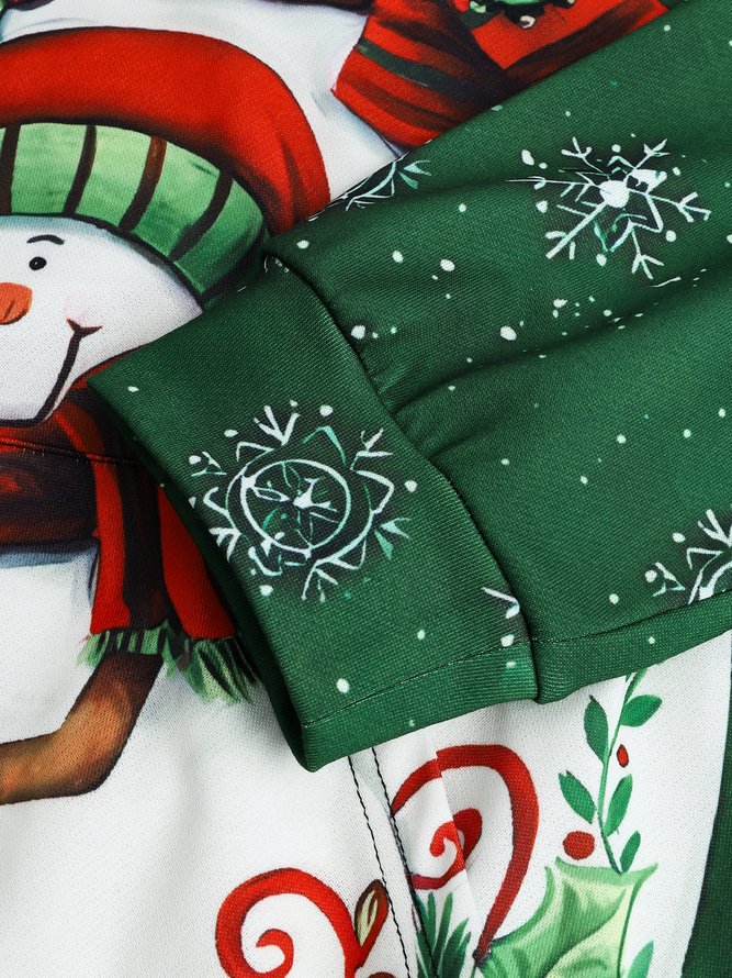 Christmas Snowman Hoodie Sweatshirt