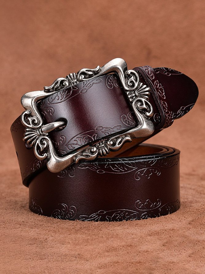 Vintage Cowhide Leather Belt