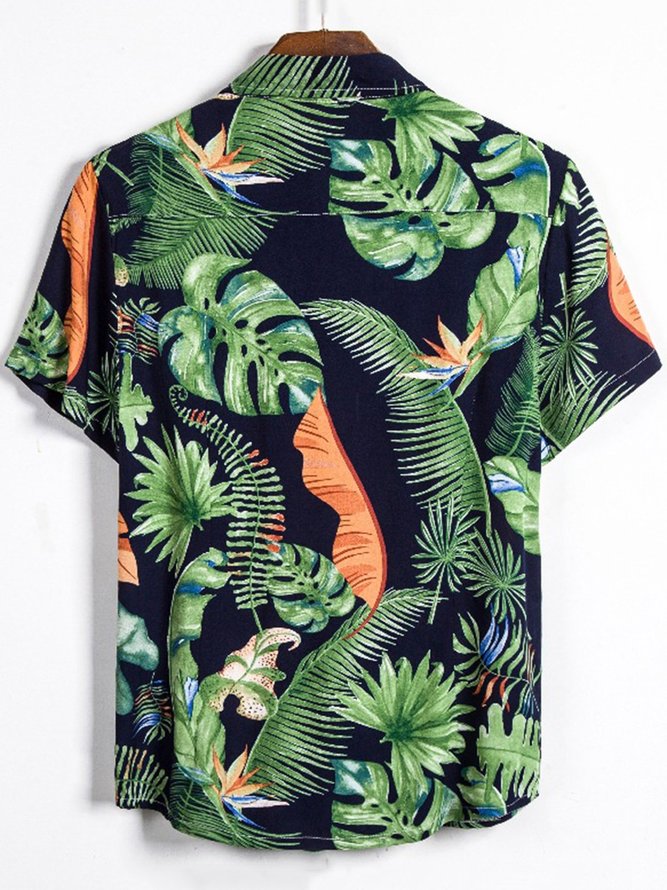 Men's Floral Beach Printed Shirts hawalili