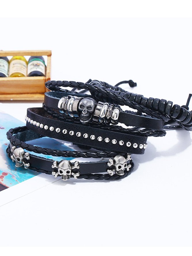 Side view of Women Casual All Season PU Bracelets