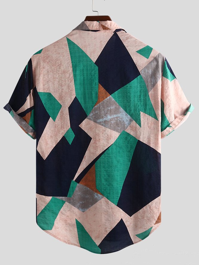 Casual Printed Geometric Shirt