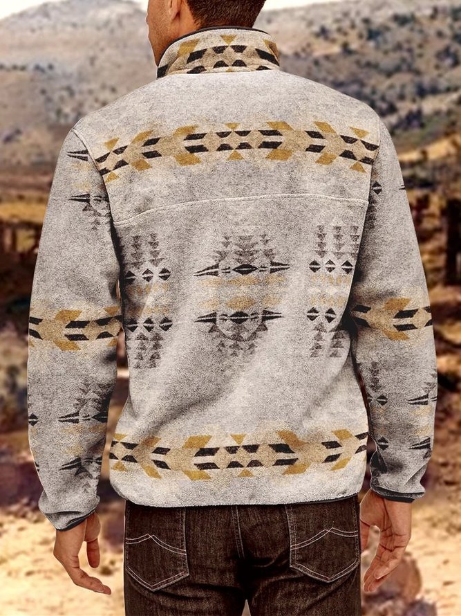 Vintage Printed Cotton-Blend Sweatshirt Pullover
