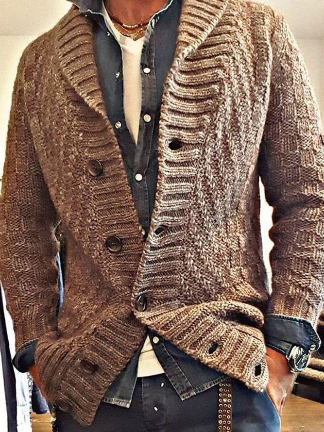 Deep Khaki Cotton Casual Sweater