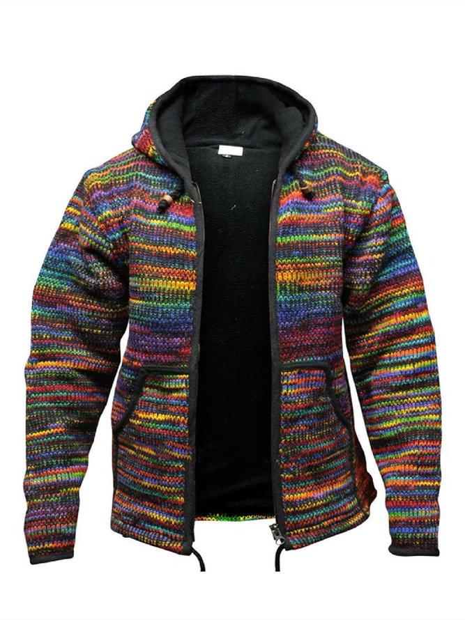 As Picture Vintage Hoodie Men's Sweater - Hawalili-image-9810169