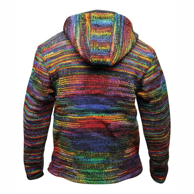 Side view of As Picture Vintage Hoodie Men's Sweater - Hawalili
