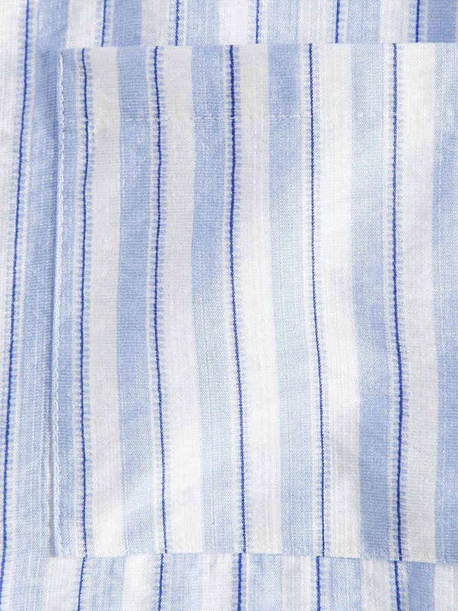 Men's Casual Striped Printed Shirts