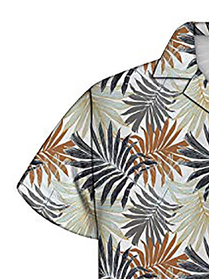 Men's Vintage Lapel Coconut Tree Shirts