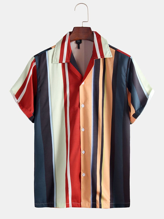 Stripes Cotton-Blend Shirts
