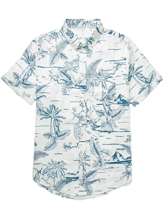 Printed Plants Shirt