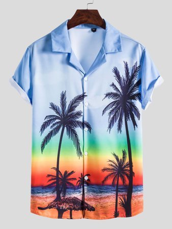 Men's Basic Coconut Tree Shirt
