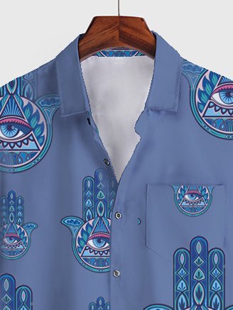 Casual Tribal Square Neck Shirt