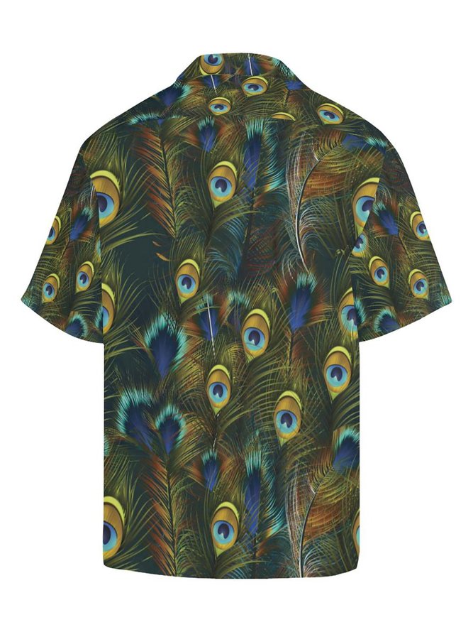 Men's Peacock Vintage Printed Shirt