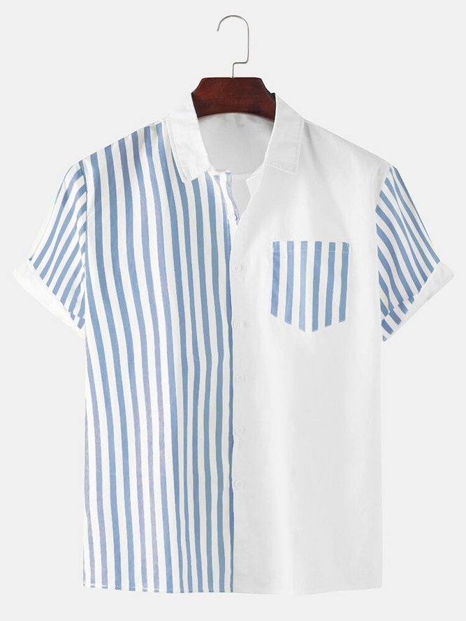 striped shirt collar
