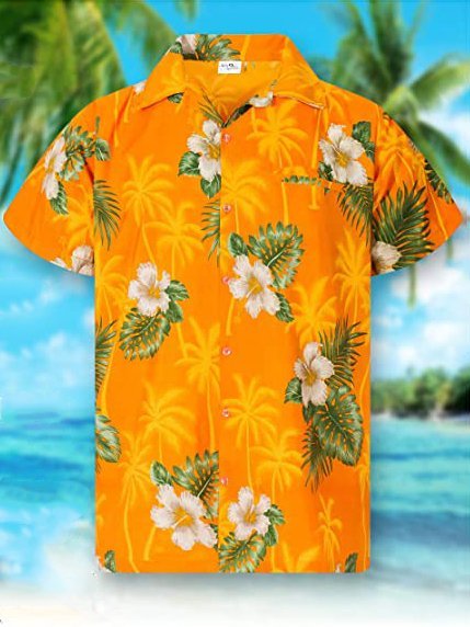 Men's Coconut Tree Pockets Shirt
