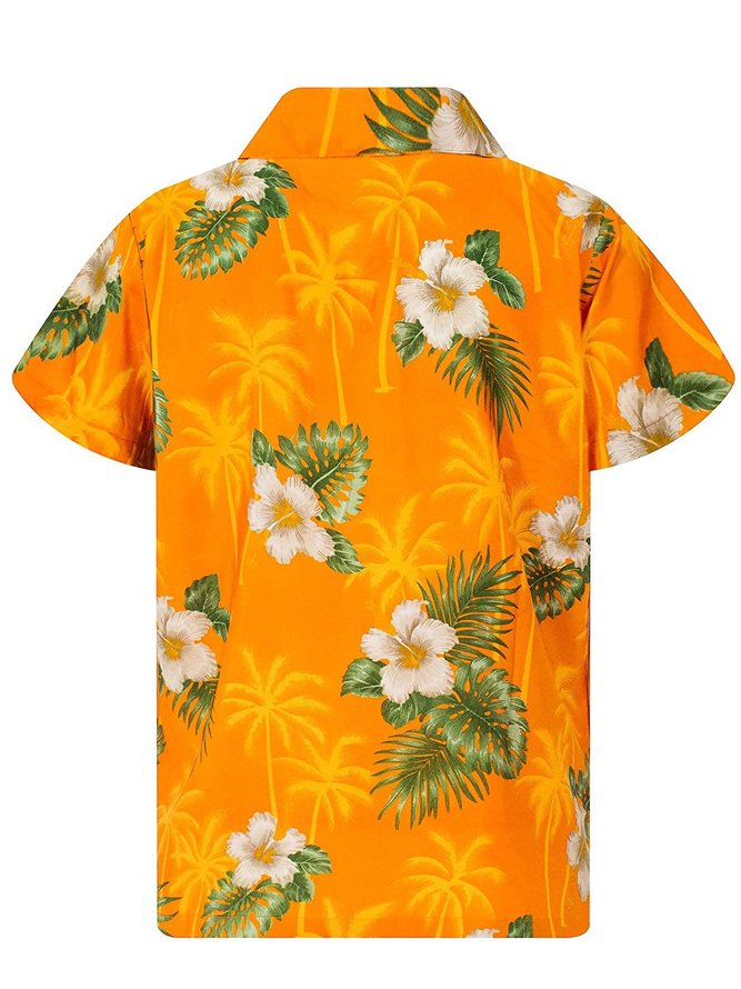Men's Coconut Tree Pockets Shirts