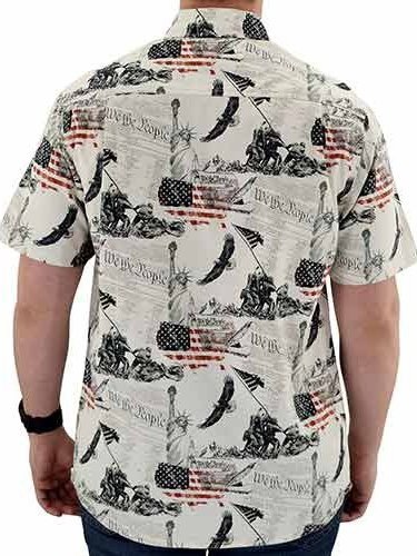 American Flag Printed Casual Shirt