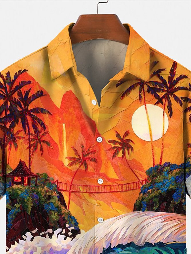 Coconut Tree Square Neck Shirt