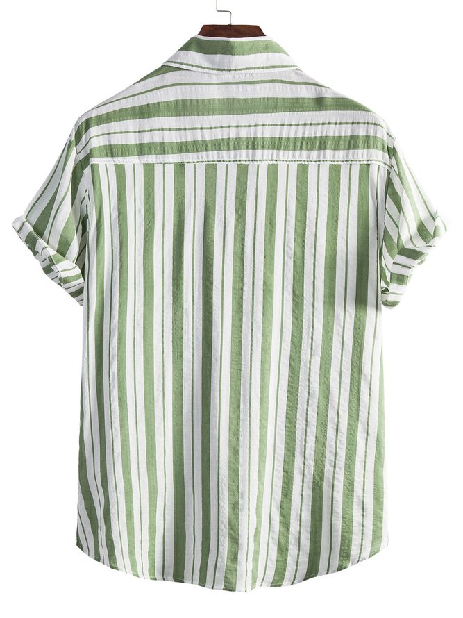 Men's Striped Basic Shirts