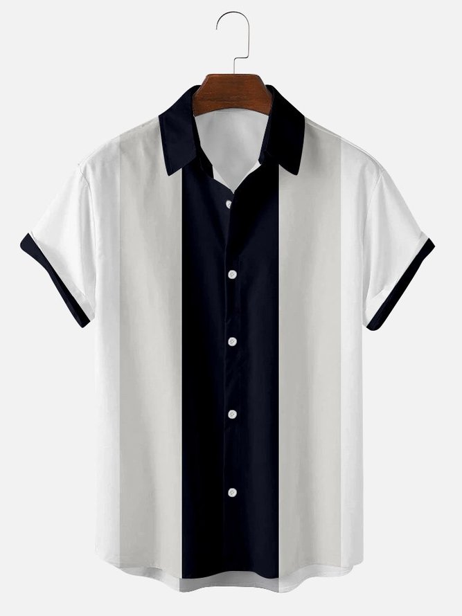 Men's Shirt Collar Abstract Printed Shirt