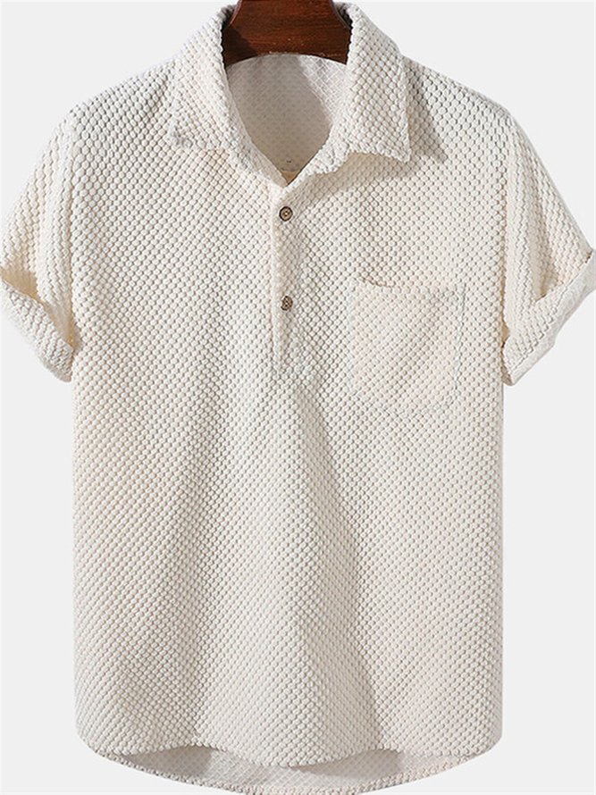 Regular Fit Short Sleeve Casual Shirt for Men